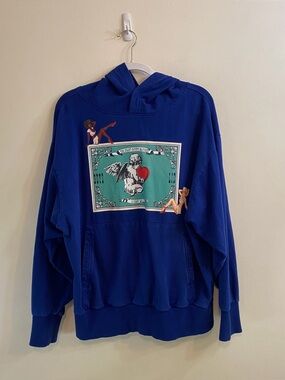 Boys Lie Perfect Match Remix Hoodie Blue OS One Size Oversized Cupid RARE